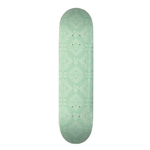 Skateboard Motif vert de damassé