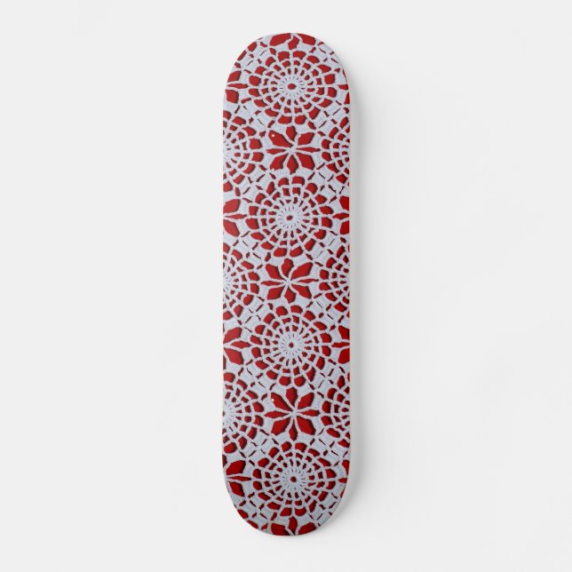 Skateboard Motif vintage de crochet (Recto)