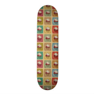 Skateboard Motif vintage fait de petits gâteaux