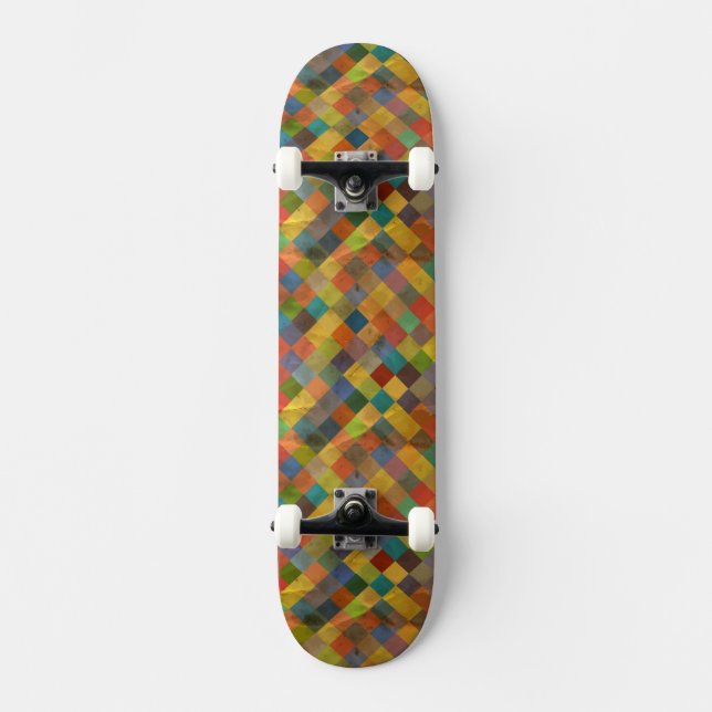 Skateboard Motif vintage. Géométrique (Recto)