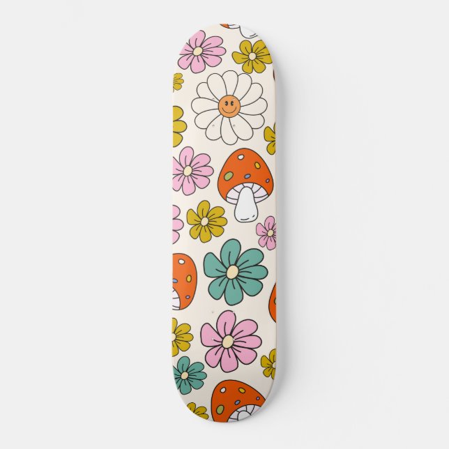 Skateboard Motifs Super rétro les années 70-60-80 (Recto)