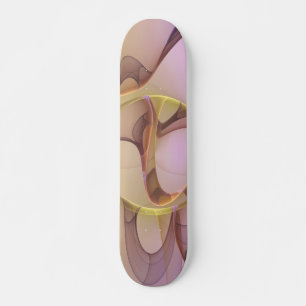 Skateboard Motions Abstraites Art moderne rose or fractal