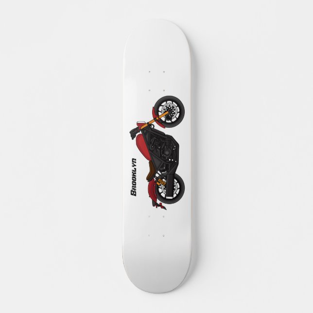 Skateboard moto de style croiseur cool  (Devant)