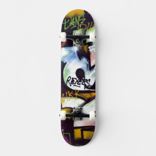 Skateboard Mots Graffiti colorés