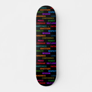 Skateboard Mots positifs