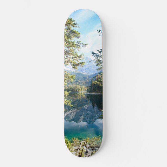 Skateboard Mountain Lake Bliss #2 #cabine #décoration #mur #a (Recto)