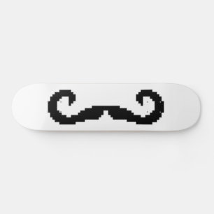 Skateboard Moustache de barre de poignées à 8 bits
