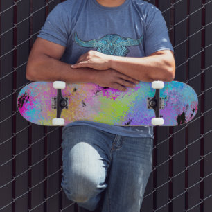 Skateboard Multicolor Abstrait