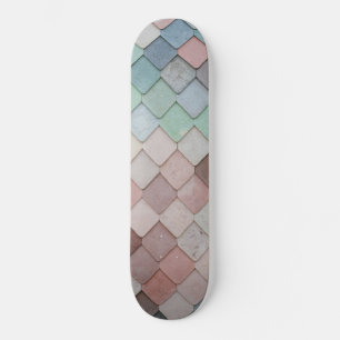 Skateboard Multicolored Tiles