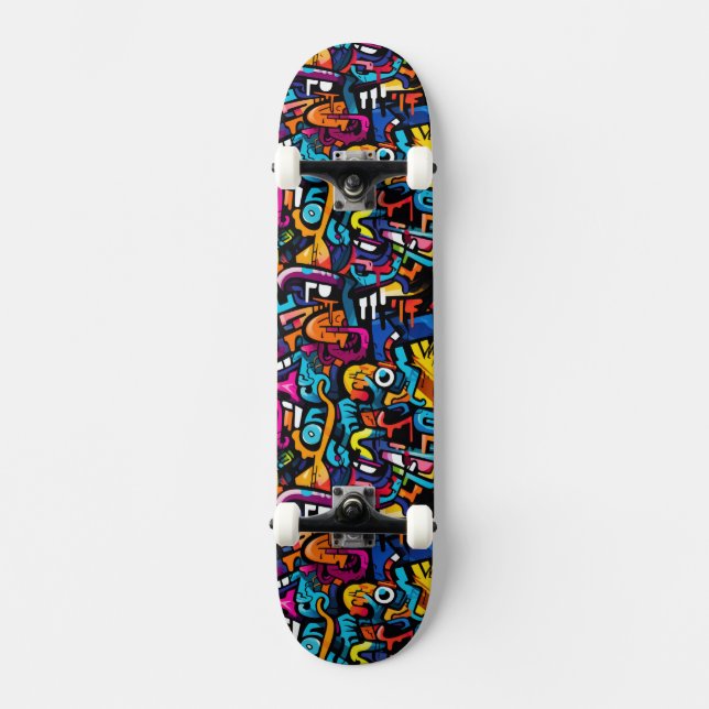 Skateboard Mur Graffiti (Recto)