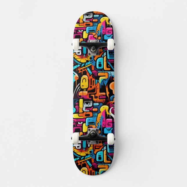 Skateboard Mur Graffiti (Recto)