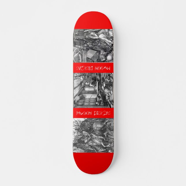 Skateboard Musashi conçoit l'apocalypse de Durer (Devant)