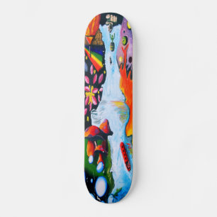 Skateboard Mushroom Wonderland
