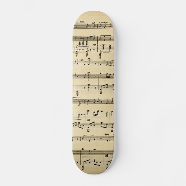Skateboard Musique Antique Sheet (Recto)