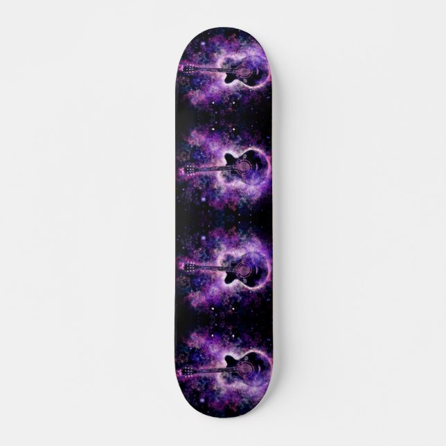Skateboard Musique guitare romantique - Mélodie magique (Devant)