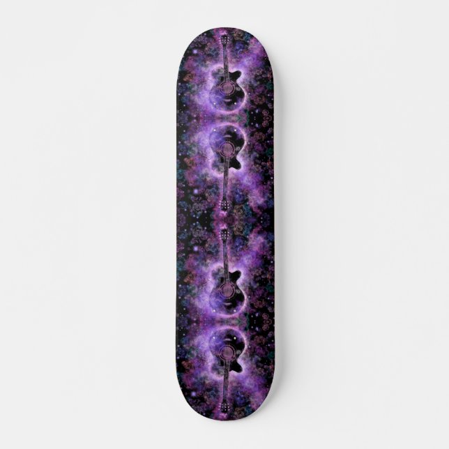 Skateboard Musique guitare romantique - Son magique (Devant)