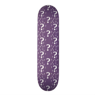 Skateboard Mystère question marque énigme puzzle violet