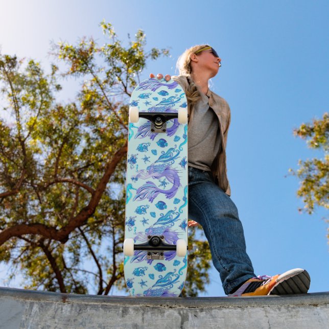 Skateboard Mystic Fairy Purple Créature Carreaux en céramique (Extérieur 1)