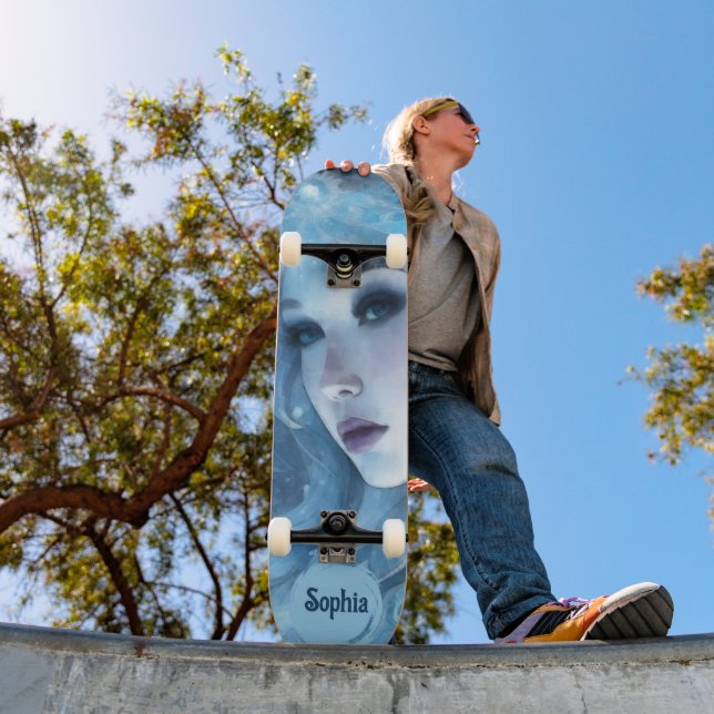 Skateboard Mystical Ice Queen - Imaginaire Winter Goddess Art (Extérieur 1)