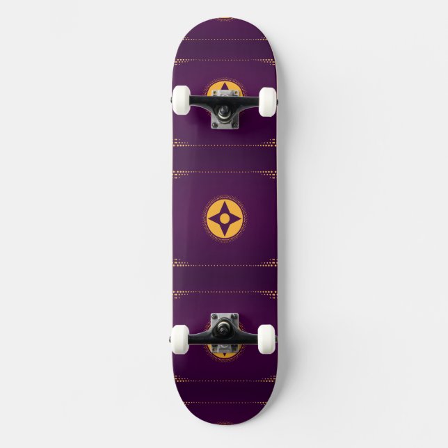Skateboard Mystique pourpre (Recto)