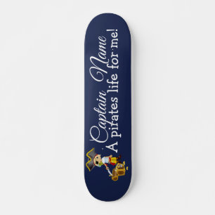 Skateboard Nautical Blue Boy Party pirates