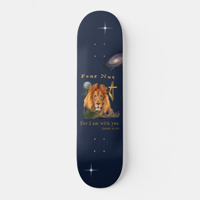 Skateboard Ne crains pas Ésaïe 41:10 (Recto)