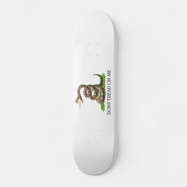 Skateboard Ne marchez pas sur moi le drapeau de révolution (Recto)
