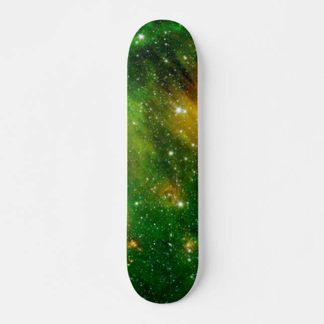 Skateboard Nebula du nuage de gaz vert GL490 - Photo spatiale (Devant)