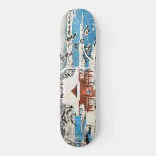 Skateboard Neige au Sanctuaire Benzaiten à Inokashira Pond uk