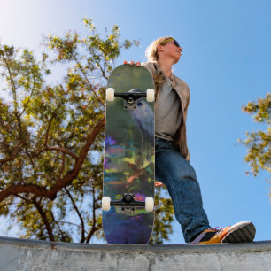 Skateboard Nénuphar enchanté de l'étang Nature Aquarelle