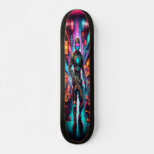 Skateboard Neon Bounty : Cyber Hunter