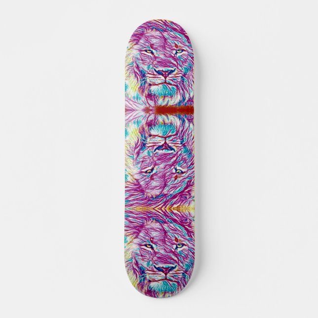 Skateboard Neon Lion Burn Élément personnalisé Pro Banger Boa (Devant)