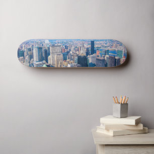 Skateboard New York City Skyline Photo Building Vue de la vil
