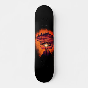 Skateboard Night Desire - Imaginaire - Orange Black
