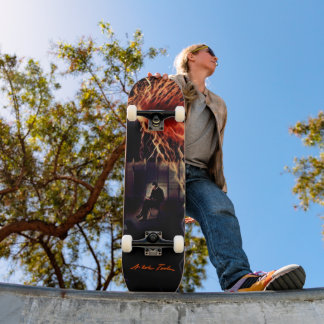 Skateboard Nikola Tesla Voltage Released Vintage Art