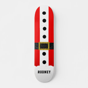 Skateboard Noël Père Noël Suit Amusant Ceinture de Parties sc