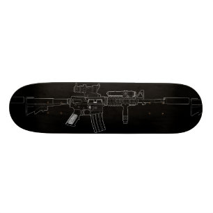 Skateboard Noir de plate-forme de planche à roulettes de M4