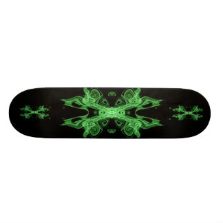 Skateboard noir néovert