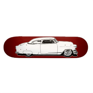 Skateboard Noir supérieur de Chevy de côtelette, blanc,