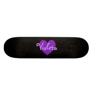 Skateboard Nom dans Purple