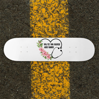 Skateboard Nom de l'infirmière étudiante-inscrite-ancienne