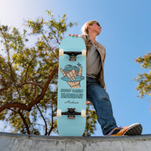Skateboard Nom personnalisé et surf Shaka de localisation