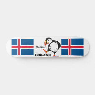 Skateboard Nom personnalisé Islande