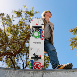 Skateboard Nom personnalisé Poker / Casino