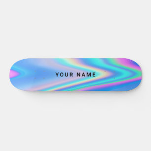 Skateboard Nom simple holographique personnalisé
