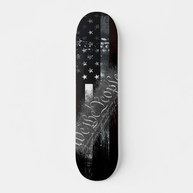 Skateboard NOUS LE PEUPLE Industrial Grunge American Flag (Devant)
