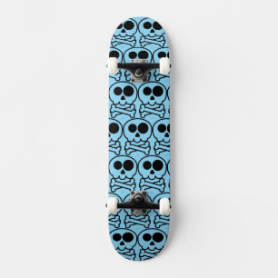 Skateboard NOUVEAU - Crâne de dessin animé pastel