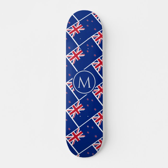 Skateboard NOUVELLE ZÉLANDE Drapeau Aotearoa Personnalisé MON (Devant)