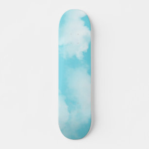 Skateboard Nuages de bleu d'Aqua
