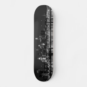 Skateboard Nuit b/w de Philly